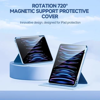 GOOJODOQ for IPad Case Air 4/5 Pro 11 12.9 Gen7/8/9/10 Air6 11" 13" Pencil Holder 360 Degree Rotate