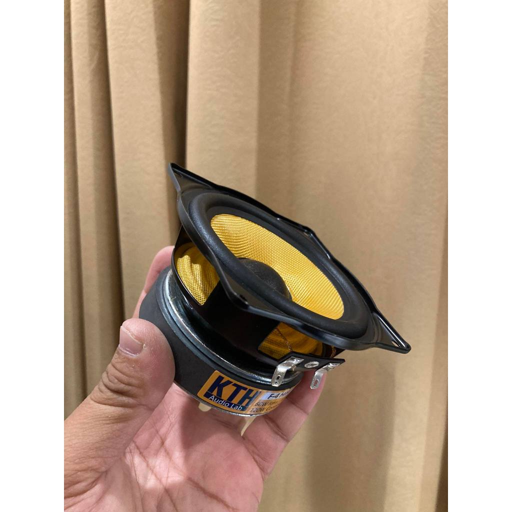 KTH  4 นิ้ว กำลัง : 60วัตต์ RMS / 120 วัตต์ (กำลังขับต่อเนื่อง)