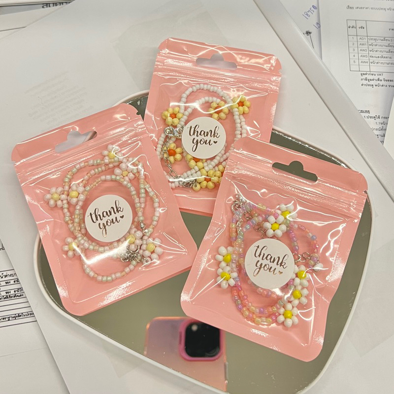 (จัดส่ง 1-2 วัน) สร้อยคอลูกปัด ลูกปัดน่ารักๆ ลูกปัด