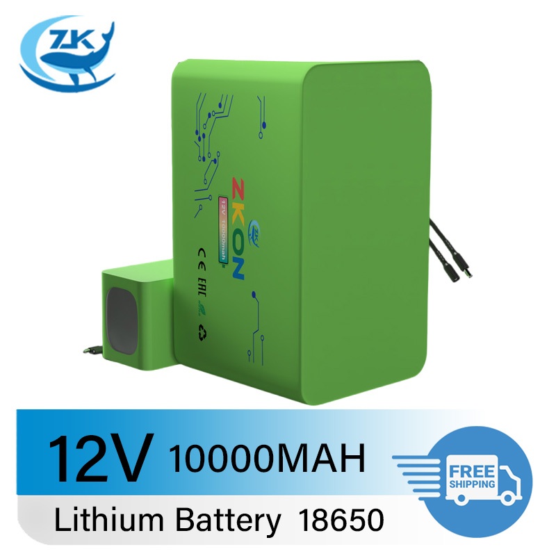แบตเตอรี่ลิเธียม battery rechargeble แบต ลิเที่ยม12v แบต12v 12V 3000mah 5000mah 10000mah แบตเตอรี่แบบชาร์จไฟ(with BMS)