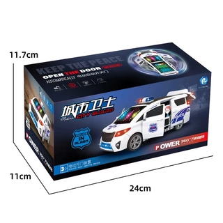 ของเล่นเด็ก รถตำรวจ Alphard police จำลองรถตำรวจมีแสนไฟมีเสียง ของขวัญเด็ก ของเล่นเสริมพัฒนาการเด็ก