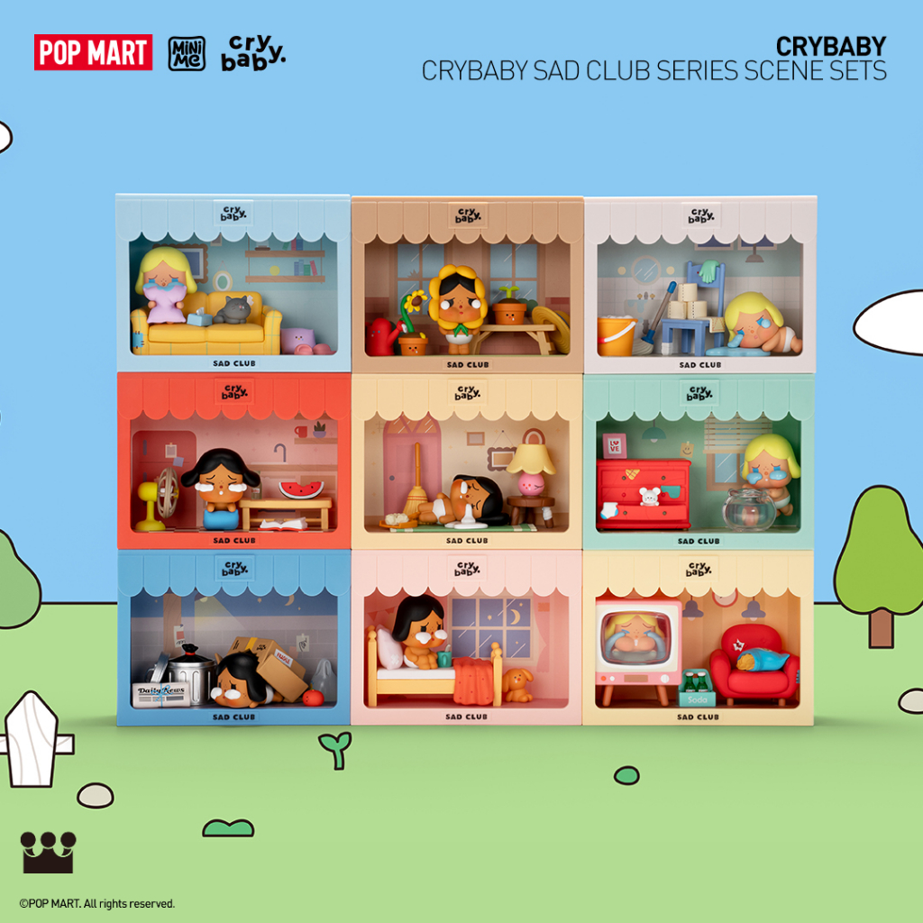 [เลือกตัว] CRYBABY Sad Club Series Scene Sets - ครายเบบี้ แซ้ดคลับ แบบเช็คการ์ด