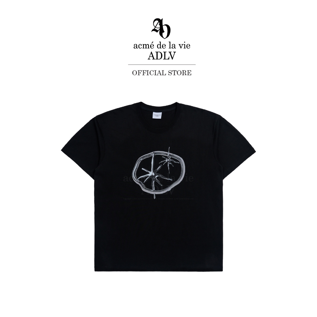 ADLV เสื้อยืด Oversize Creature Planet Logo Short Sleeve T-Shirt Black Black (50091SCLSSUF3BKXX)
