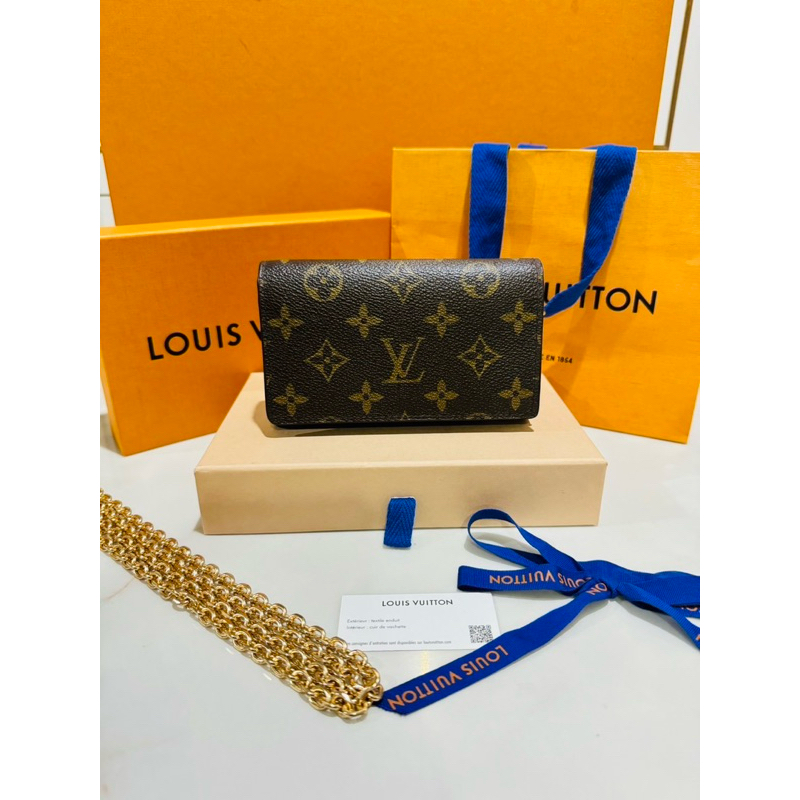 กระเป๋าสตางค์ใบสั้น Louis Vuitton Monogram Tresor แท้ LV wallet