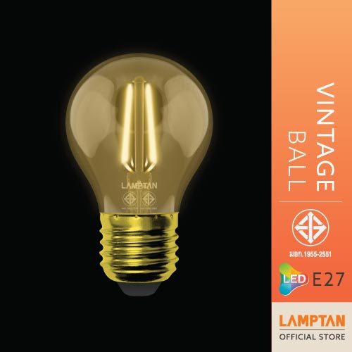 LAMPTAN หลอดไฟLED Vintage รุ่น Ball 2 วัตต์ ขั้วE27