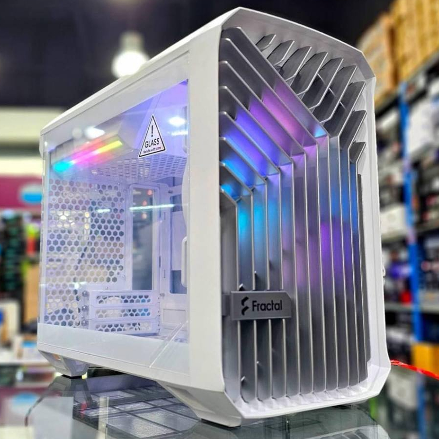 Fractal Design Torrent NANO RGB White TG Clear TINT Case