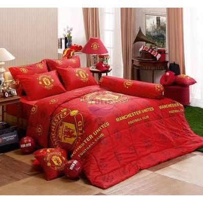 Man U แมนยู ลิขสิทธิ์แท้ ชุดเครื่องนอน ผ้าปูที่นอน + ผ้านวม Man Utd. แมนเชสเตอร์ยูไนเต็ด