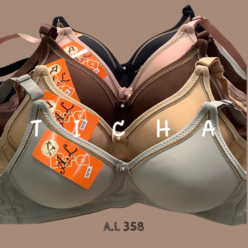 TIICHA - AL 358 : Cup A/B ไม่มีโครง ไม่มีฟองน้ำ (ถอดสายไม่ได้)