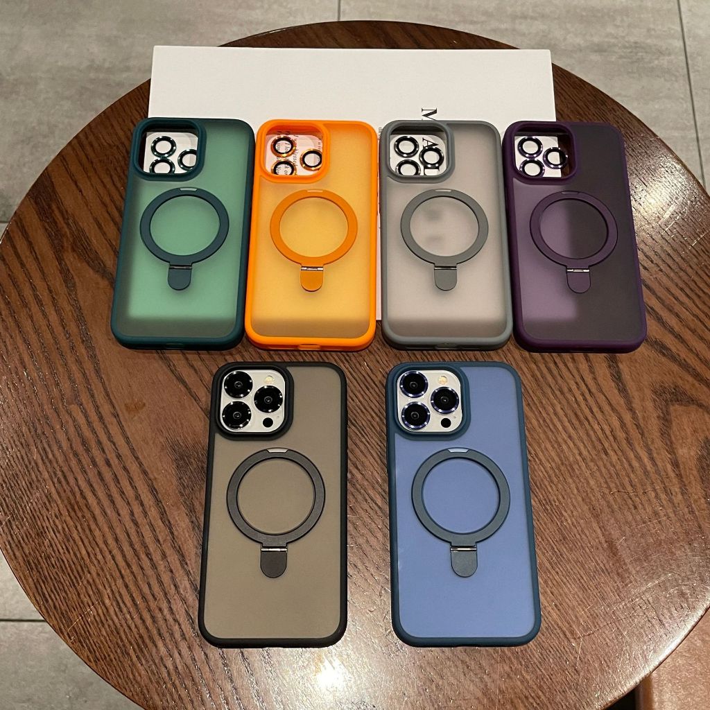 เคสโทรศัพท์ ผิวด้าน กันกระแทก พร้อมฟิล์มกันรอยเลนส์กล้อง สำหรับ iPhone 16 Pro Max 15 Plus 14 Pro 13