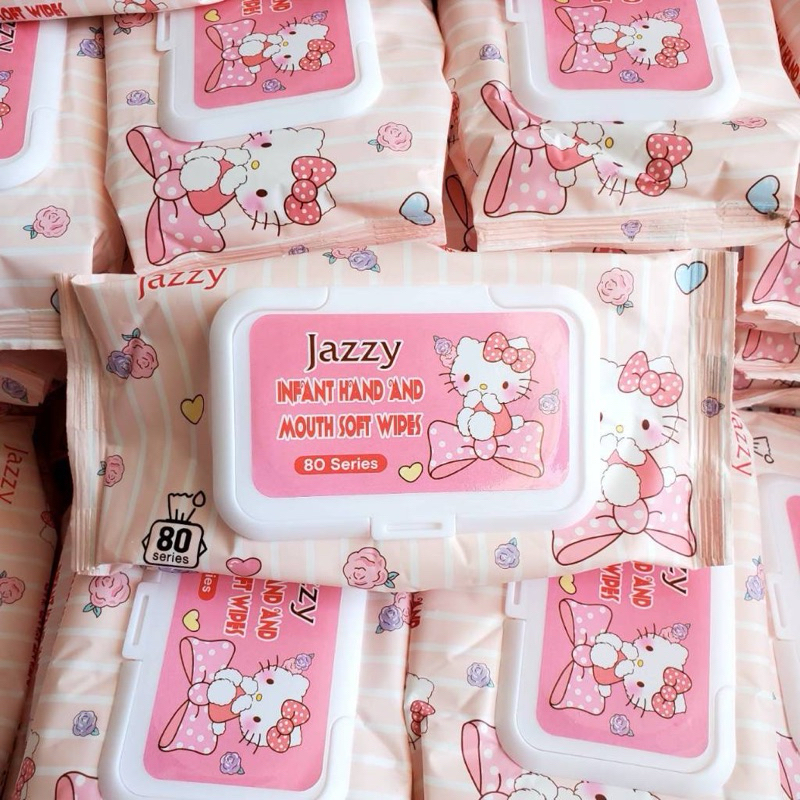 👶ทิชชู่เปียกเล็กคิตตี้ ลายน่ารัก ทิชชู่เด็ก Baby เหมาะกับเด็ก อ่อนโยน ไม่มีแอลกอฮอล์