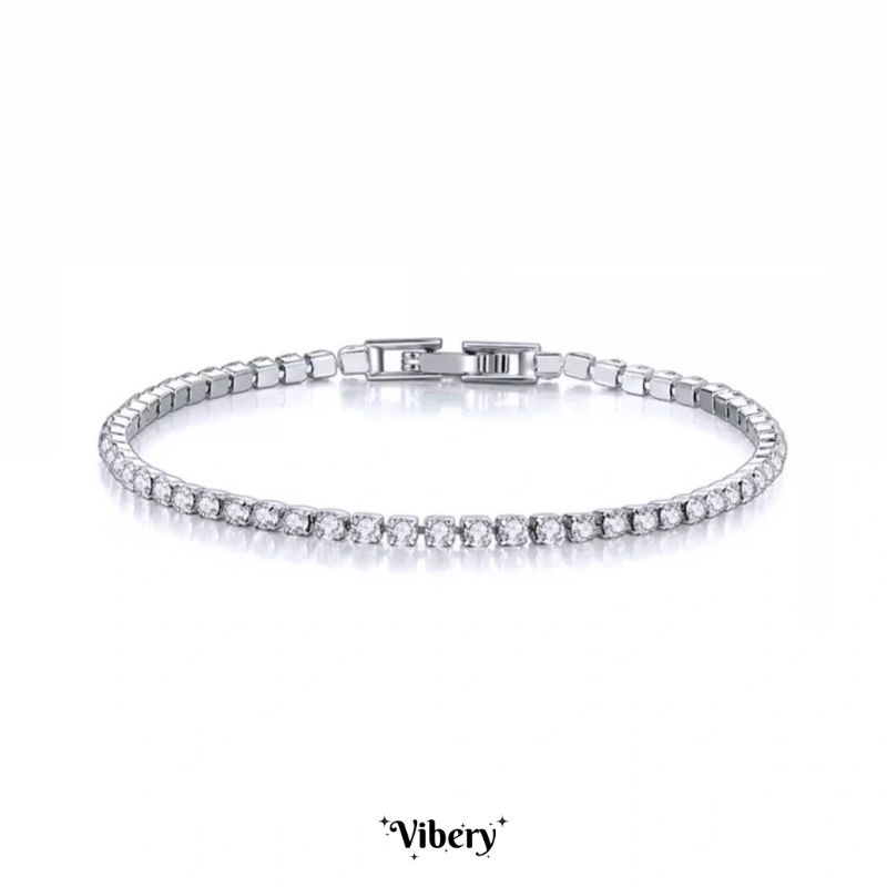 กำไล S925 เพชรสวิส Sparkle CZ °` - ส่งฟรี EMS ♡
