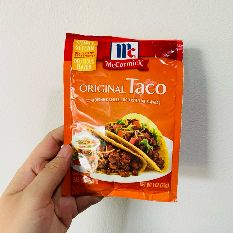 Original Taco Seasoning mix ตรา McCormick ซอสผงสำหรับทำทาโก้ แม็คคอร์มิก 28g Spice เครื่องปรุง ทาโก้