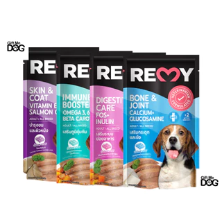 REMY Dog เรมี่ สุนัข อาหารเปียก แบบโหล12ซอง ขนาด110g