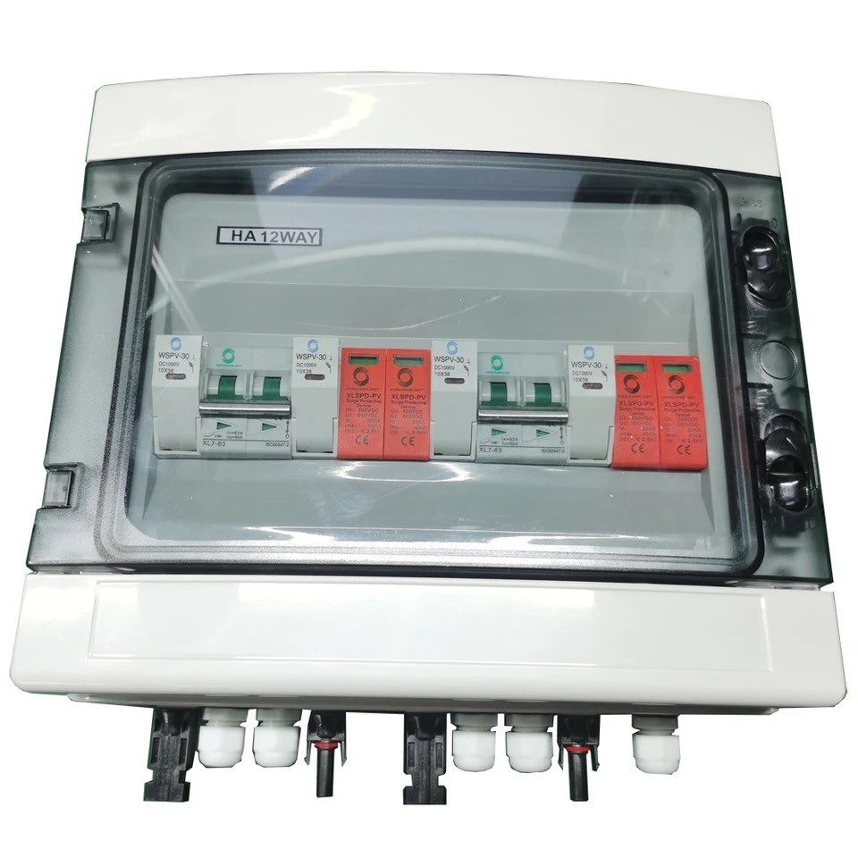 DC Solar PV Combiner Box Strings Array 1000V