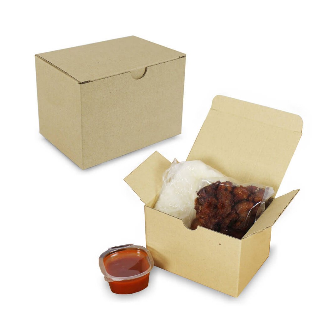 กล่องไก่ทอด กล่องหมูทอด ขนาด 12.7×8.9×9.2 ซม.