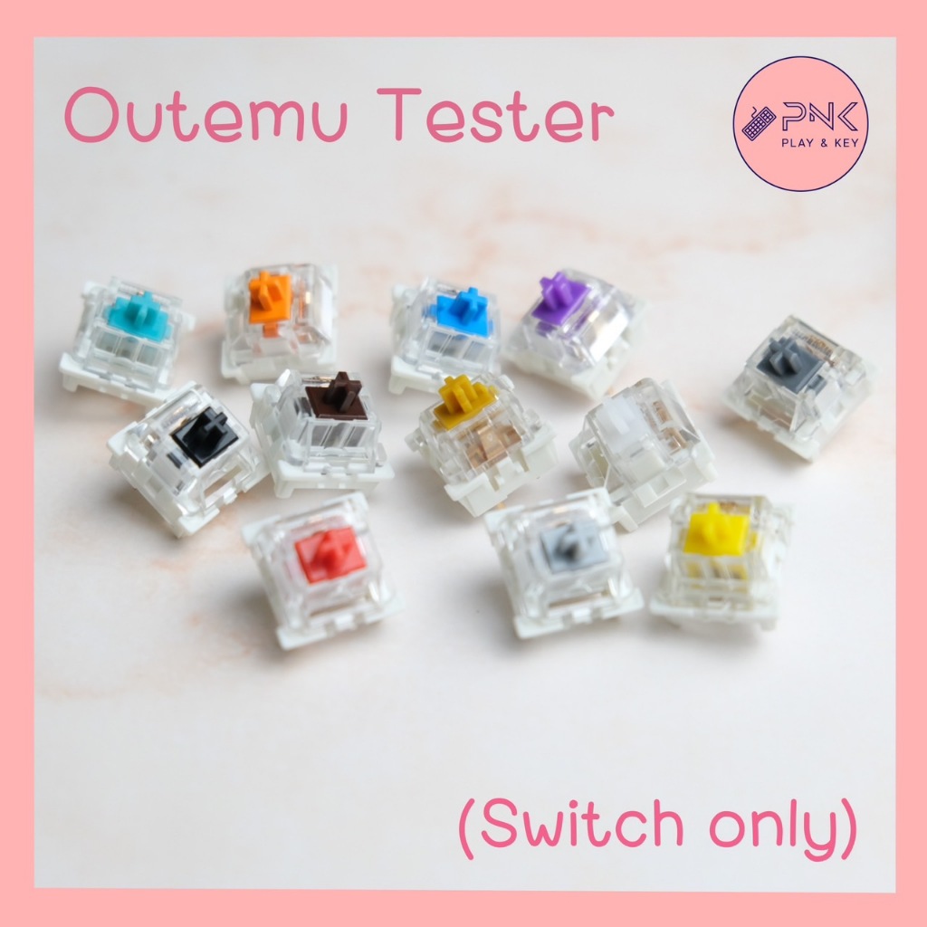 เซ็ตทดลอง 12 Keys, 6 Keys Outemu Switch Tester เซ็ตสวิตซ์ 12 สี และ 6 สี (box) พร้อมคีย์แคป