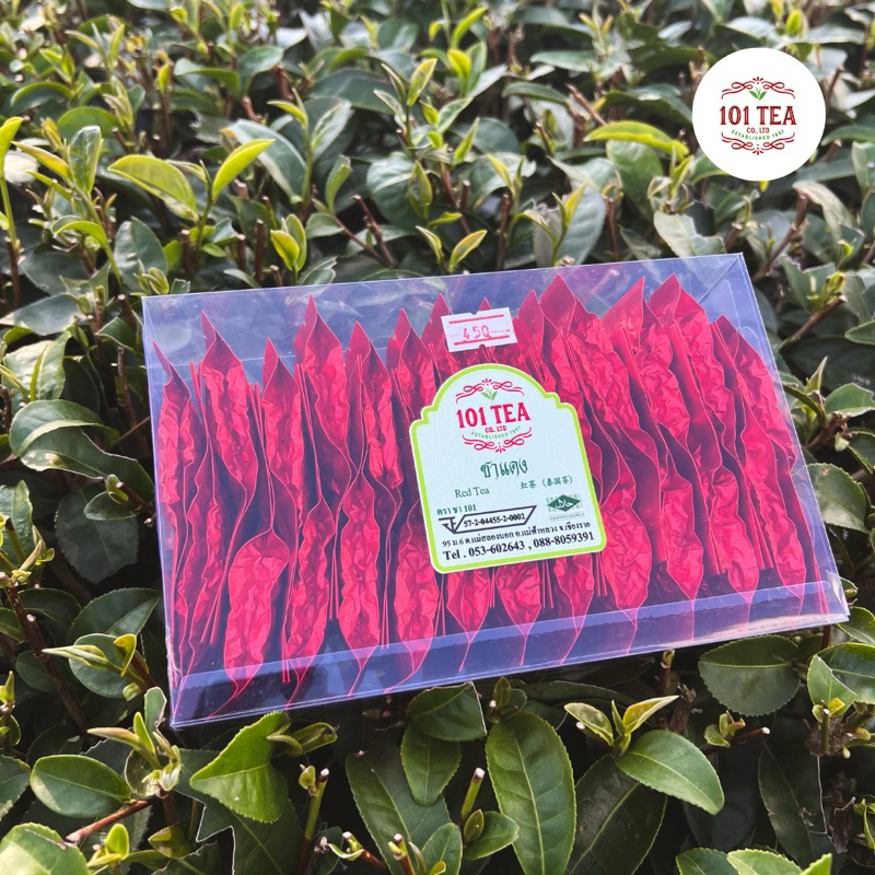 ไร่ชา 101 ชาแดงอู่หลง ขนาด 10 g. 25 ห่อ ยอดใบชา เกรดพรีเมี่ยม Red Oolong