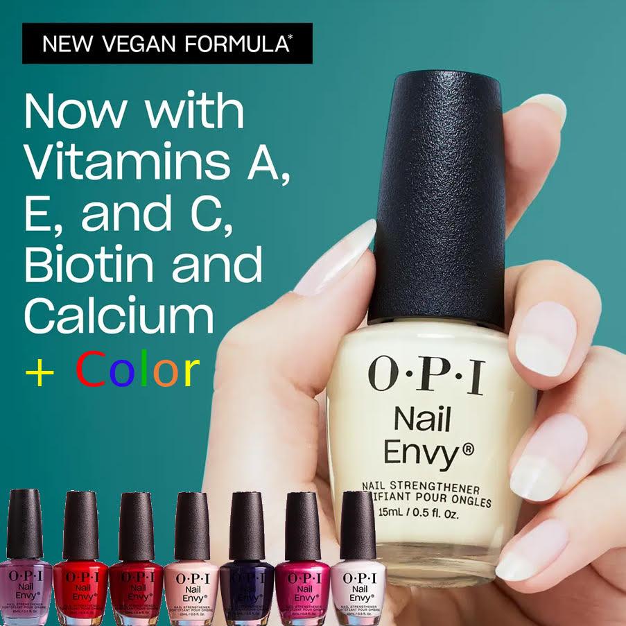 OPI - New Envy with Tri-Flex Technology ไอเท่มที่คนรักเล็บต้องมี! มีวิตตามิน A, E, C Biotin แคลเซี่ยม บำรุงเล็บ เป็นเบส