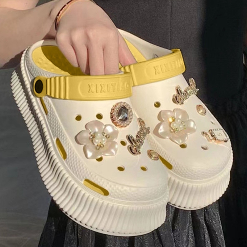 VKMonday มาใหม่ รองเท้าแตะแฟชั่นคุณผู้หญิงดีไซน์หัวโตแบบไม่เหมือนใคร วัสดุยางนิ่มใส่สบายเท้า และยังมีสีให้เลือกถึง5สี ยั