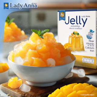ผงเจลลี่สุขภาพ ไร้น้ำตาล แคลเซียม ไฟเบอร์สูง ตราเลดี้แอนนา Lady Anna ผงเยลลี่ Yelly
