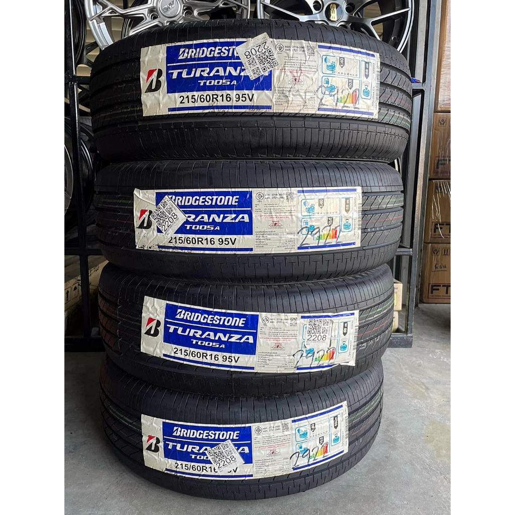 🔴 ยาง "#บริดจสโตน" Bridgestone Turanza T005A ผลิตไทย 🇹🇭🇹🇭 215/60R16 ปี 22