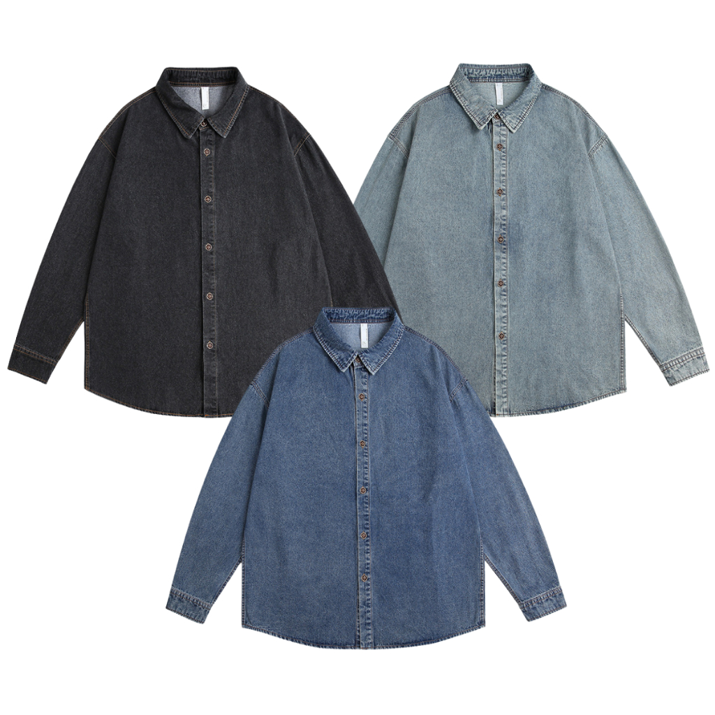 เสื้อเชิ้ตยีนส์เกาหลีงานแฟชั่น Premium Shirt Korea Style