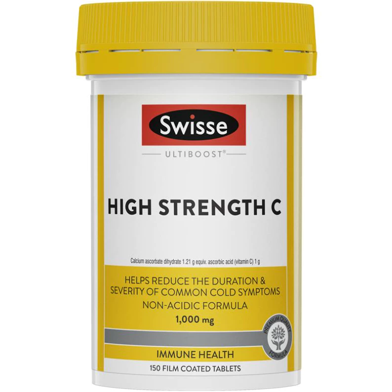 Swisse Ultiboost Vitamin C 1000mg 150 Tablets วิตามินซี บำรุงผิวใส เสริมภูมิคุ้มกัน บรรเทาอาการหวัด thumbnail 3