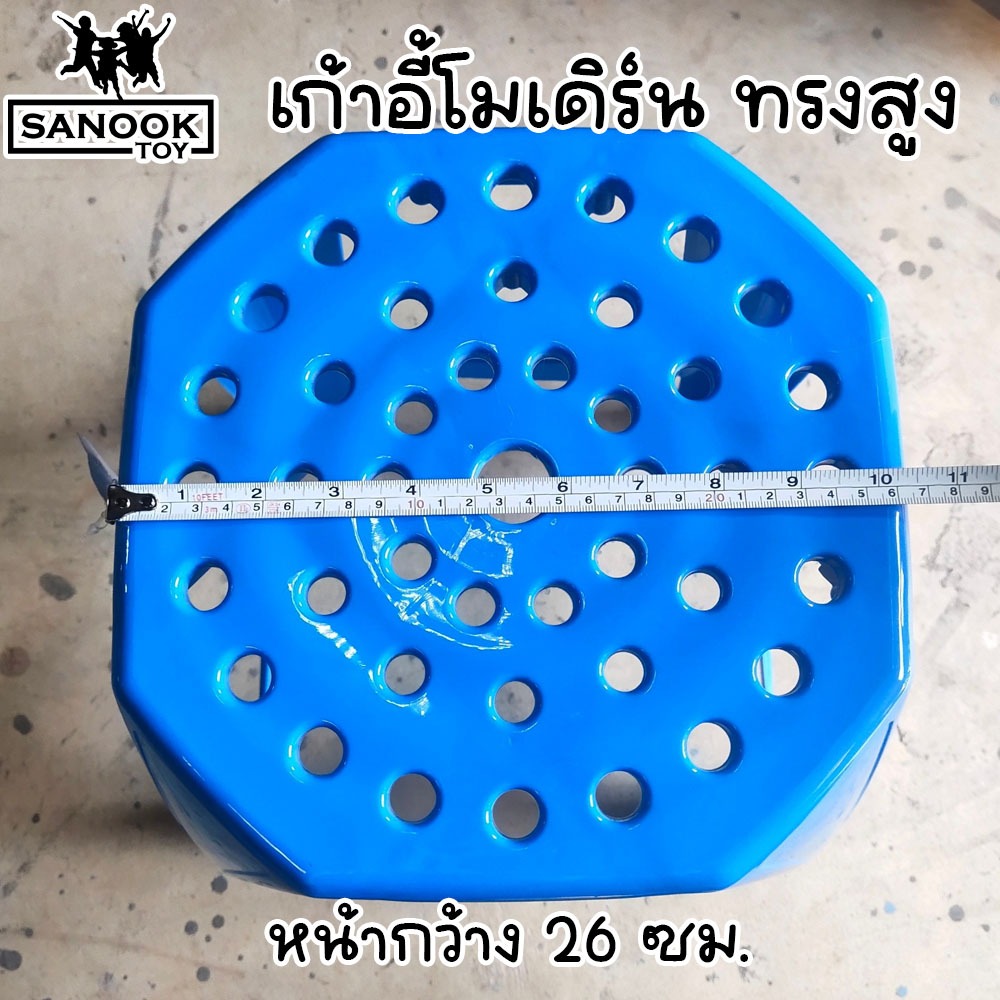 เก้าอี้พลาสติก ทรงโมเดิร์น สี่เหลี่ยม 4 ขา ทรงสูง มี 3 สี รูปที่ 5