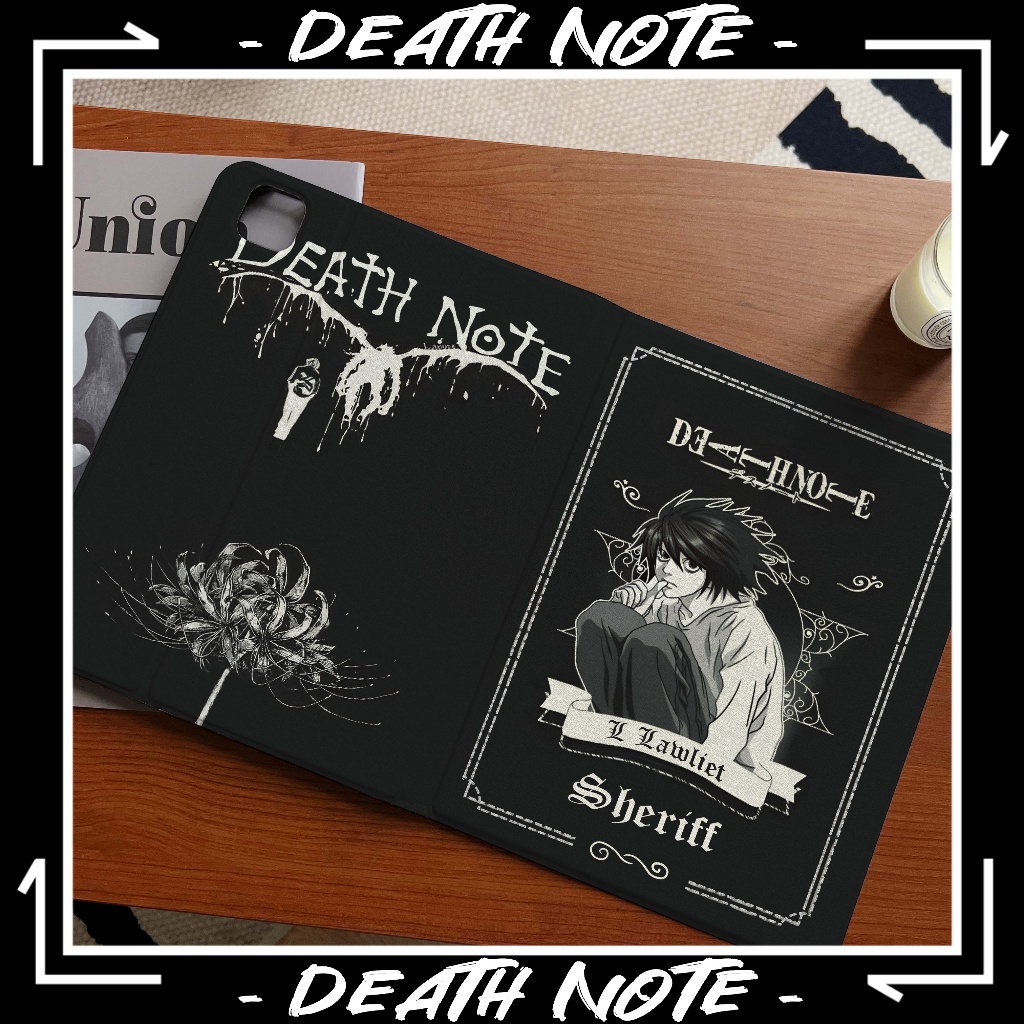 24 ชั่วโมง เคสป้องกัน iPad DEATH NOTE Gen9 Air5 10.9 พร้อมถาดใส่ปากกา เคสไอแพด Pro11 2024 Air4/6