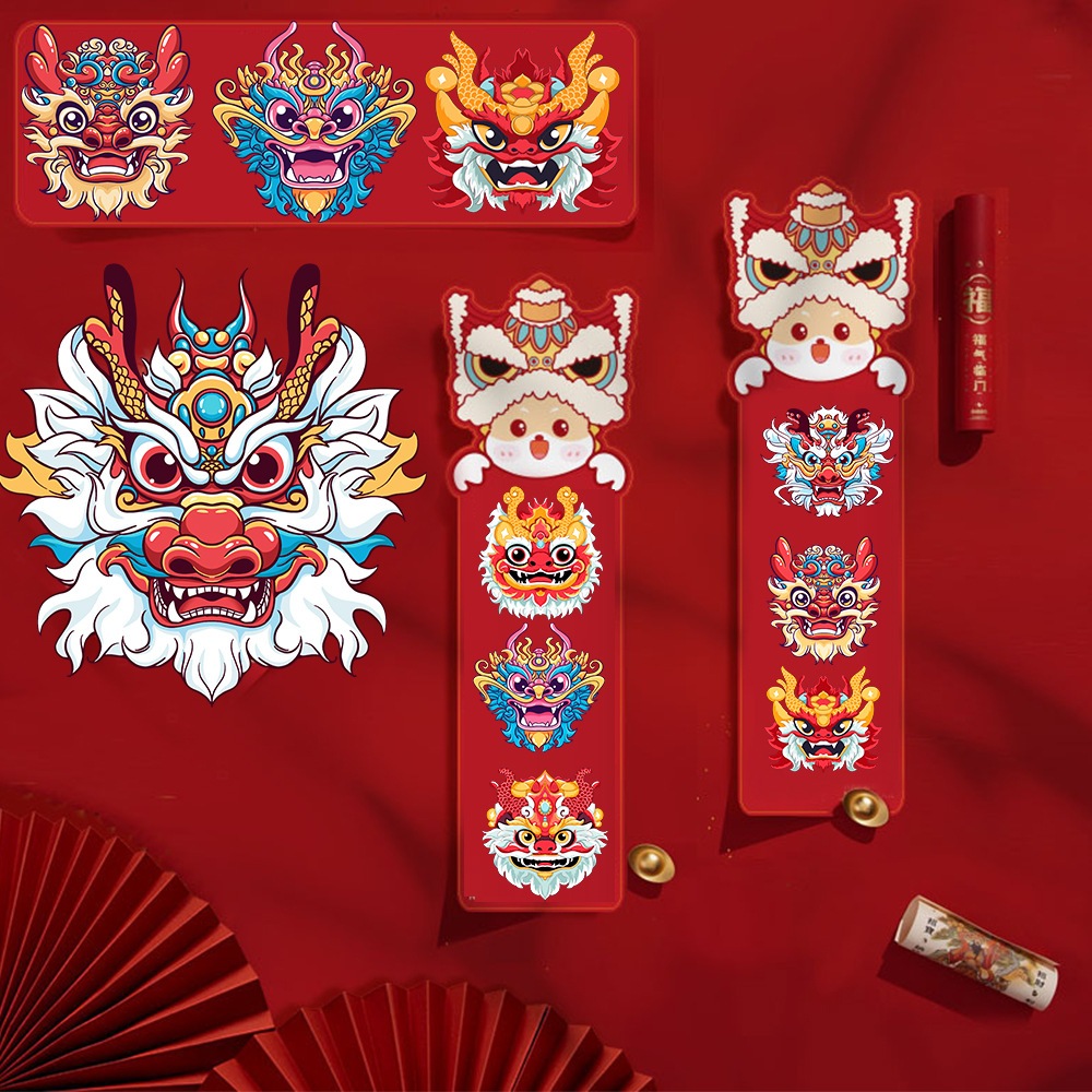 สติ๊กเกอร์ตีมตรุษจีน2026 thank you sticker(500ดวง) สติ๊กเกอร์ตกแต่งChinese new Year thank you sticke