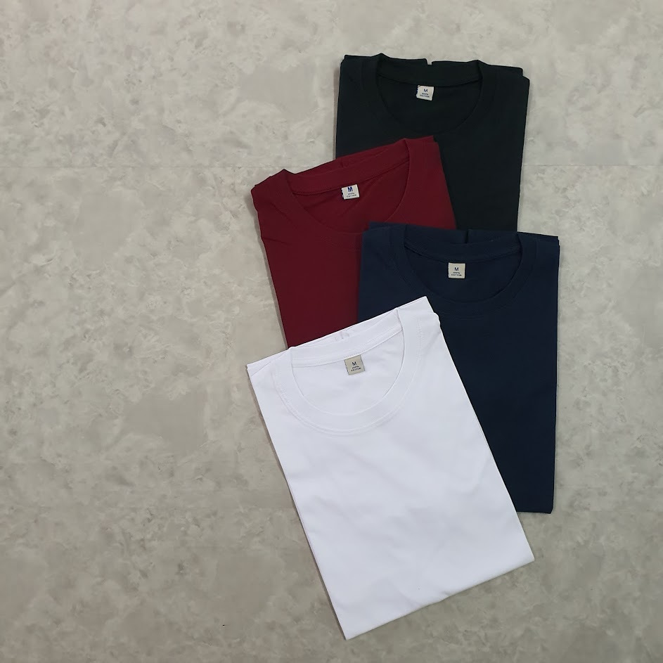 เสื้อยืดสีพื้น เฉดสีเบสิค มีส่งด่วน (มีบริการเก็บเงินปลายทาง)