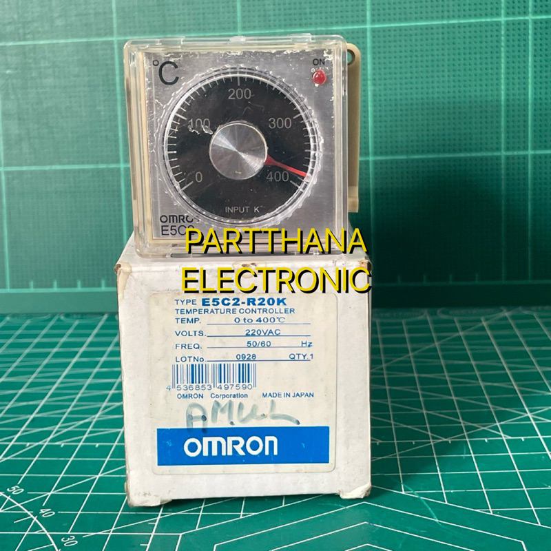 E5C2-R20K ✅OMRON MADE IN JAPAN🇯🇵 เครื่องควบคุมอุณหภูมิ 0-400องศา 220VAC ขนาดจอ 48*48mm พร้อมซ๊อกเก็ท