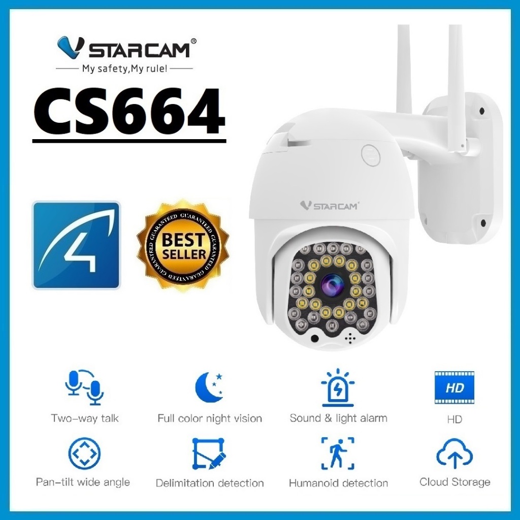 VSTARCAM CS664 SUPER HD 1296p 3.0MegaPixel H.264+ iP Camera WiFi กล้องวงจรปิดไร้สาย