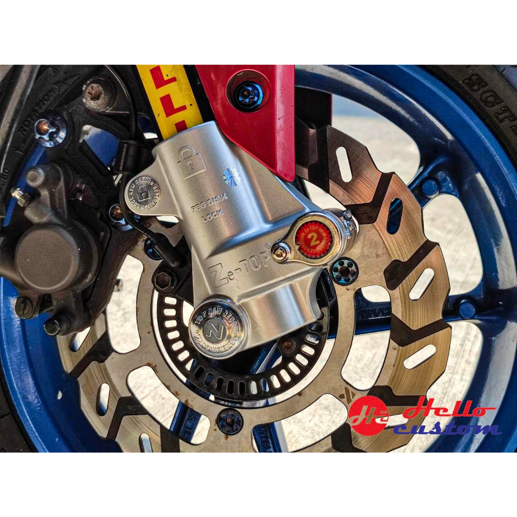 ชุดล็อคดิสเบรค ze-top asin level สำหรับ Nmax 2016-2023 ติดตั้งง่าย แข็งแรง