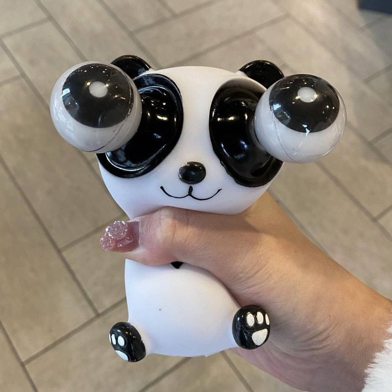 {พร้อมส่ง}แพนด้าตาหลุด ของเล่นน่ารัก แพนด้าตาเด้ง สกุชชี่ ของเล่นฮิต มังกรนม