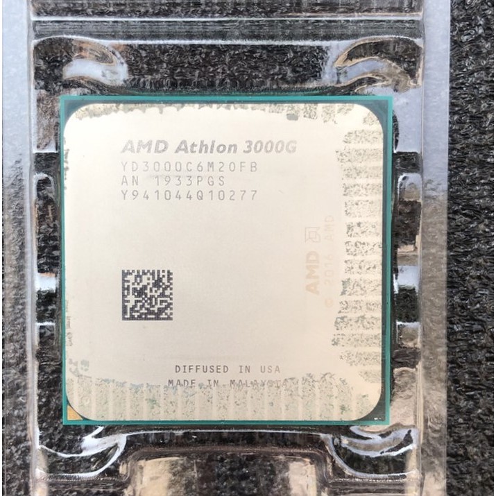 CPU (ซีพียู) AMD ATHLON 3000G 3.5 GHz (SOCKET AM4) มือสอง มีแต่ตัว CPU