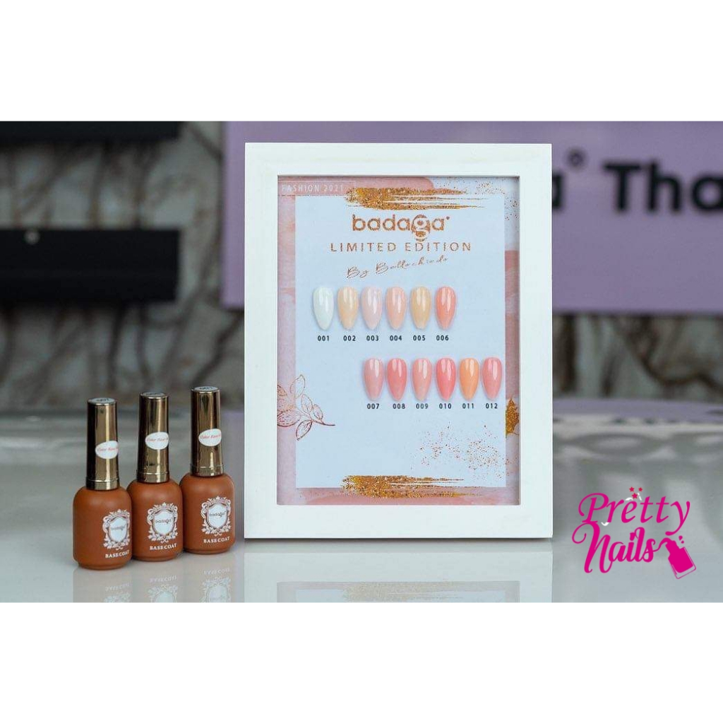 Badaga color base gel มี 12 สี เป็นสีออแกนิก มีกลิ่นหอม ไม่ทำลายหน้าเล็บ