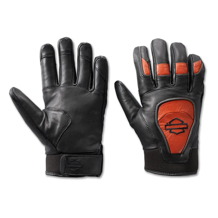 ถุงมือ Harley-Davidson ลิขสิทธิ์แท้ Men's Ovation Waterproof Leather Gloves 98175-24VM