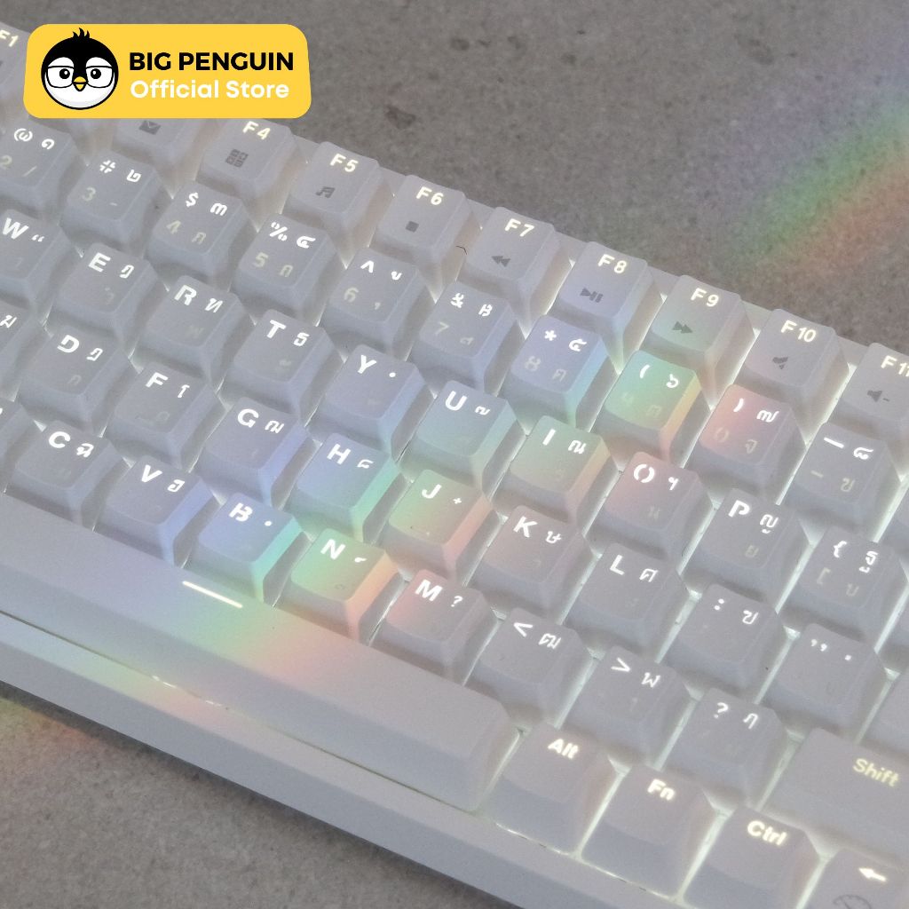[โค้ดคุ้มลด 20%] Keycap ไทยไฟลอด 104 ปุ่ม คีย์แคปไทยไฟลอด Keycap Thai ไฟลอด Mechanical Keyboard รูปที่ 6
