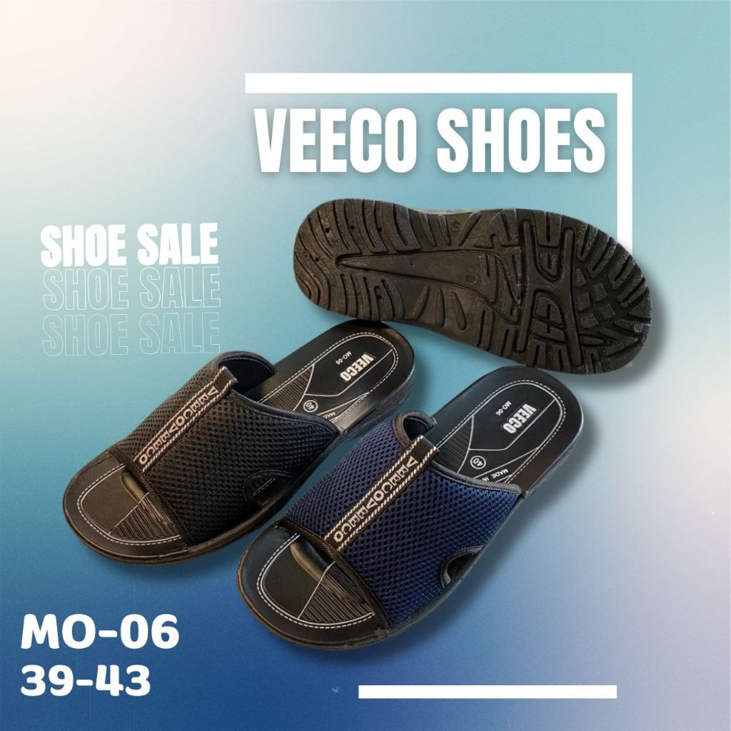รองเท้าแตะแบบสวม หน้าผ้า veeco MO-06 ไซส์ 39-43 ราคาถูกและดี ใส่สบาย
