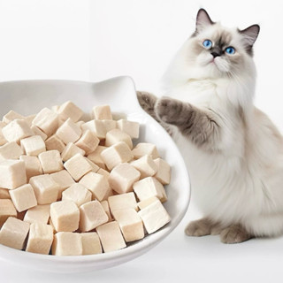 อกไก่ฟรีซดราย ไม่เค็ม ขนมแมว ขนมสุนัข อาหารเต่าน้ำ เต่าญี่ปุ…