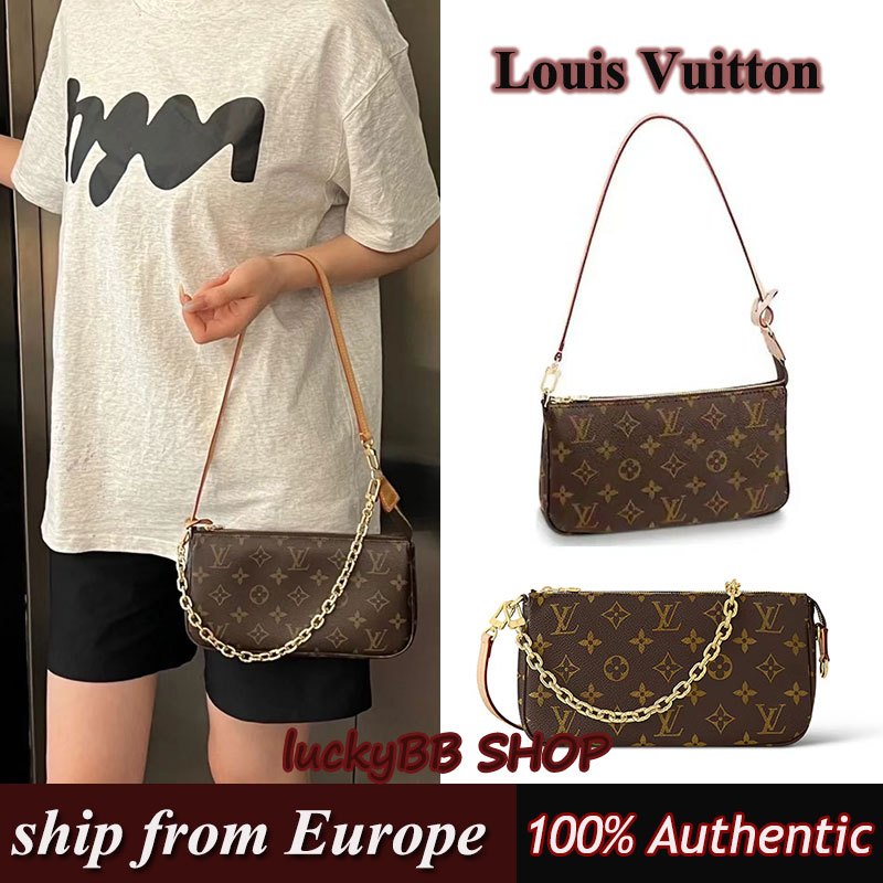 Louis Vuitton/LV กระเป๋ารุ่น POCHETTE ACCESSOIRES Shoulder Bagหลุยส์วิตตองM40712/M82766