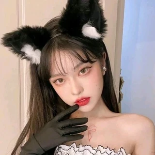 HBC17 คาดผมหูแมว หูนางจิ้งจอง Cosplay สีแดง เทศกาล X'Mas🍓ยั่วๆบดๆ ขนฟูขนหนาใส่แล้วเซ็กซี่ พร้อมส่งในไทย เก็บโค้ดส่งฟรี