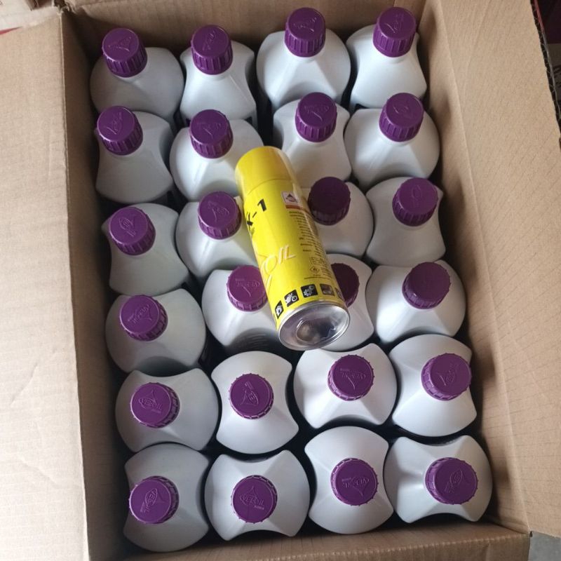 น้ำมันเครื่องเวลลอยVELOIL.4cycle.SAE2OW-50 ฝาม่วง 0.8(ยกลัง) 24 ขวด