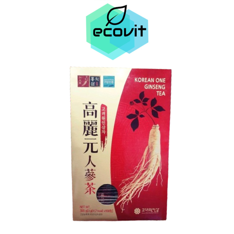 ชาโสมเกาหลี Korean One Ginseng Tea [100 ซอง/กล่อง]