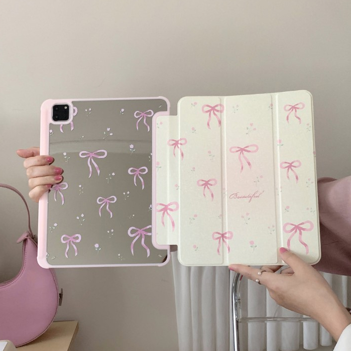 ⚡พร้อมส่ง⚡เคสไอแพด mirror floral Air8 11/13 Air6 Gen12 ที่ใส่ปากการิบบิ้นเคสไอแพด Gen10 Gen11 Air7