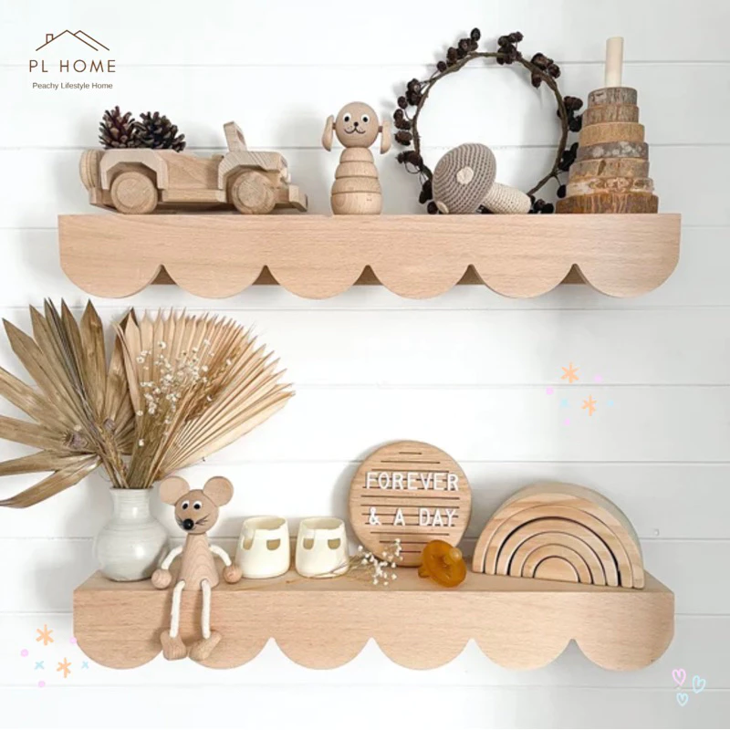 PL66 พร้อมส่ง ที่วางของอเนกประสงค์ ตุ๊กตา นาฬิกา ตกแต่งบ้าน ทำจากไม้ยางพาราเกรดA สวยงาม แข็งแรง มินิมอล