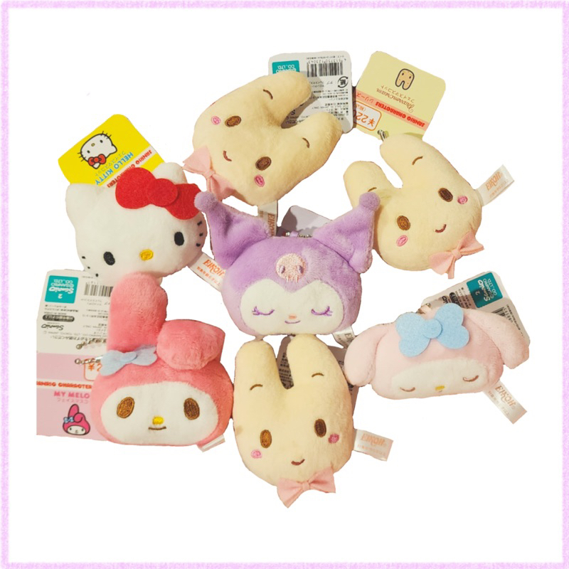 (ไลฟ์,vdo ลด 50%) New แบบเต็มตัว Sanrio Keychain พวงกุญแจ ตุ๊กตา Sanrio characters จากญี่ปุ่นของแท้ 100%