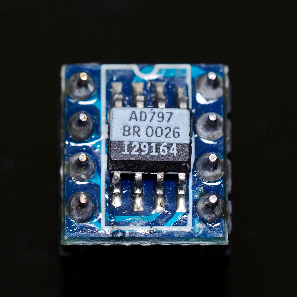Single OP-AMP ออปแอมป์ AD797BR เป็นแบบSMD (แปลงเป็น Dual OP-AMP แล้ว) ของแท้ พร้อมส่ง