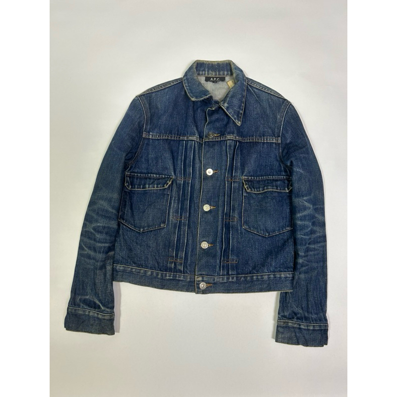 selvedge raw denim jacket a.p.c